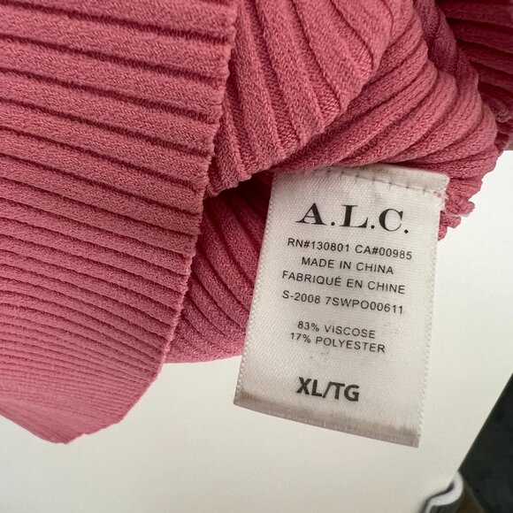 NWT ALC Pink Ribbed Top - Picture 2 of 5